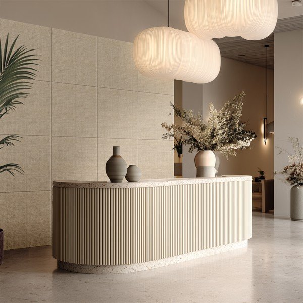 Tekstylne panele akustyczne zestaw 2 szt. 60x60 cm Light Linen – Styler-image-1