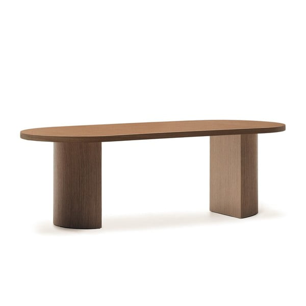 Okrągły stół z blatem w dekorze orzecha 100x240 cm Nealy – Kave Home
