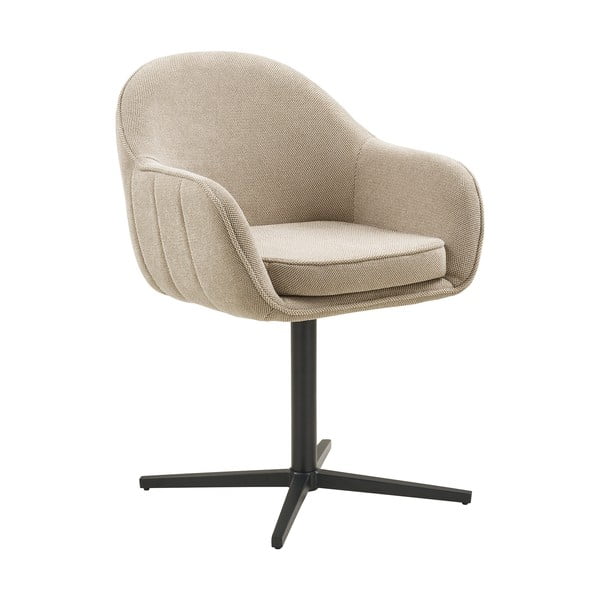 Jasnoszare tapicerowane fotele jadalniane zestaw z podłokietnikami 2 szt. Tamera – House Nordic