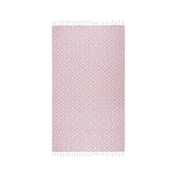 Różowy ręcznik hammam Kate Louise Bonita, 165x100 cm-image-2