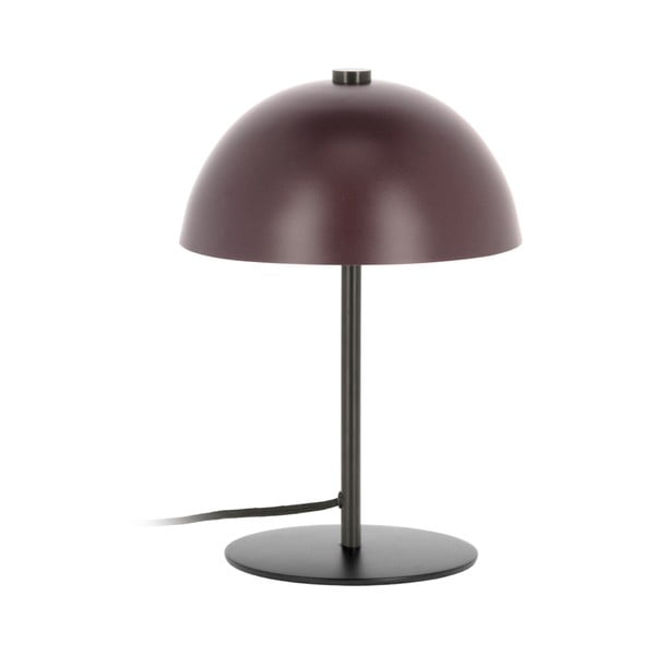 Bordowa lampa stołowa z metalowym kloszem (wys. 33 cm) Aleyla – Kave Home