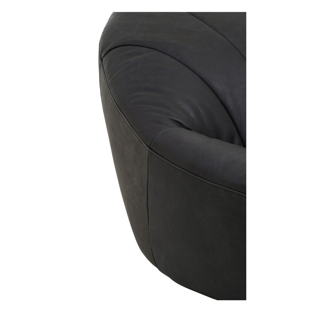 Czarny skórzany fotel Hoxton – Premier Housewares (zdjęcie 5)