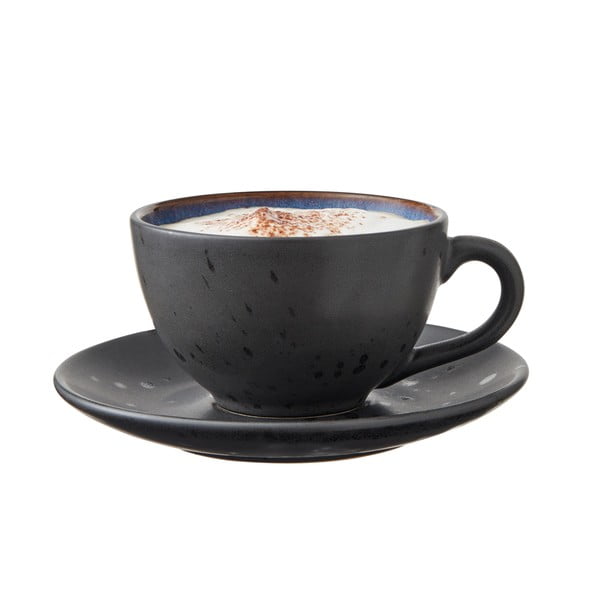 Czarne/ciemnoniebieskie filiżanki zestaw 4 szt. ceramiczne 240 ml Gastro Black/Mix – Bitz-image-1