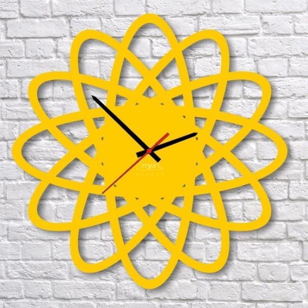 Zegar ścienny Yellow Elipse