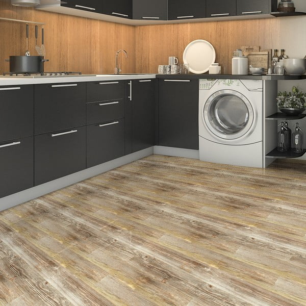 Naklejka na podłogę 90x60 cm Wooden Floor – Ambiance-image-2