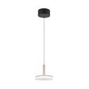 Lampa wisząca LED  w czarno-biało-złotym kolorze ze ściemniaczem i szklanym kloszem ø 22 cm Celeste – Trio
