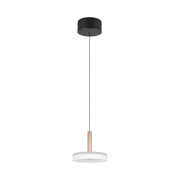Lampa wisząca LED  w czarno-biało-złotym kolorze ze ściemniaczem i szklanym kloszem ø 22 cm Celeste – Trio
