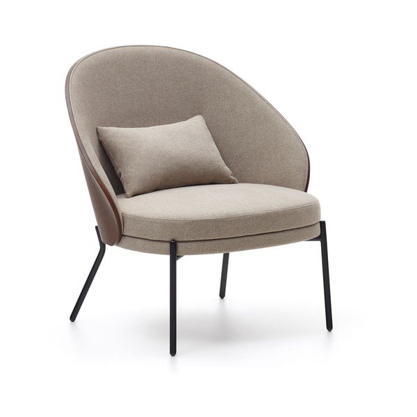 Jasnobrązowy fotel Eamy – Kave Home