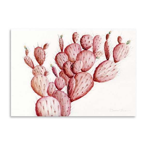Plakat Americanflat Pink Cacti by Shealeen Louise, 30x42 cm