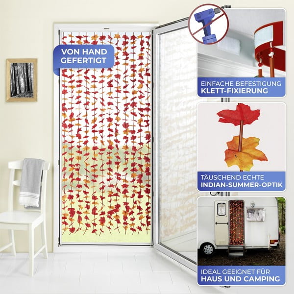 Czerwona zasłona na drzwi 90x190 cm Indian Summer – Maximex-image-3