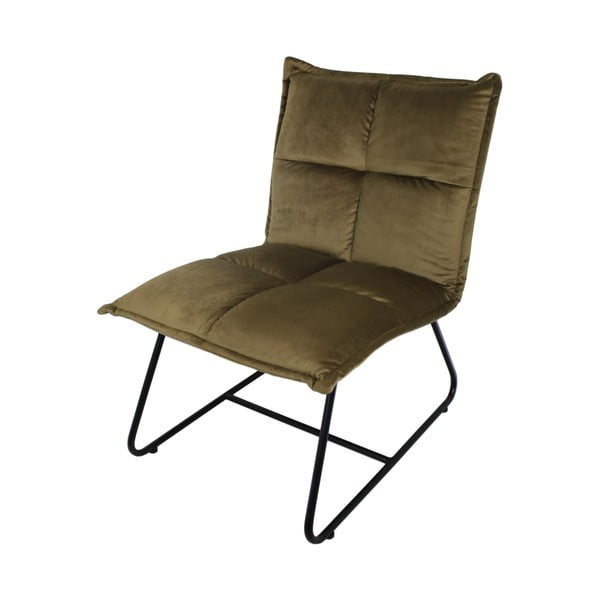 Oliwkowe krzesło z aksamitnym obiciem HSM collection Estelle