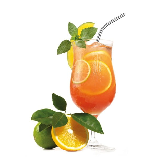 Zestaw 4 wygiętych nierdzewnych słomek Westmark-image-2