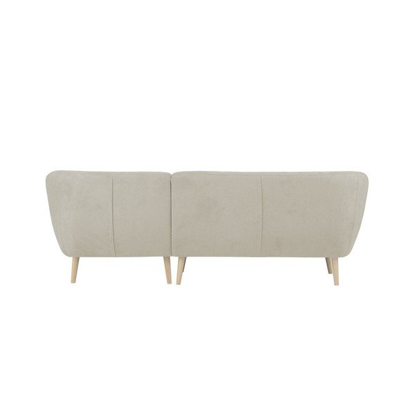 Beżowa sofa z szezlongiem po prawej stronie Mazzini Sofas Sicile-image-1