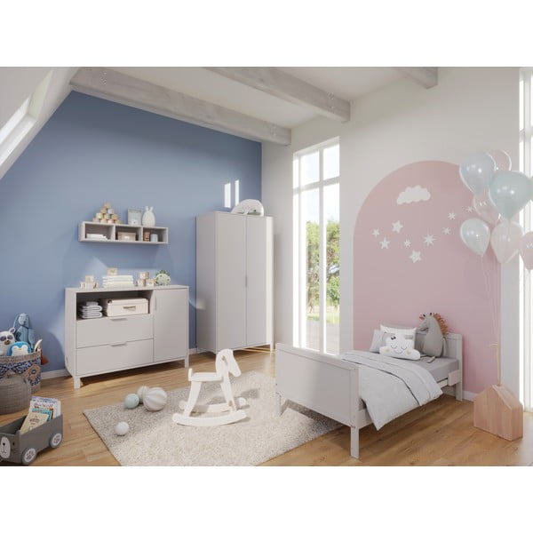 Kremowa komoda dziecięca z przewijakiem 115x102x77 cm Alkmaar – Germania-image-4