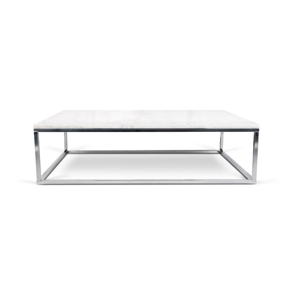Mały biały stolik TemaHome Prairie Marble
