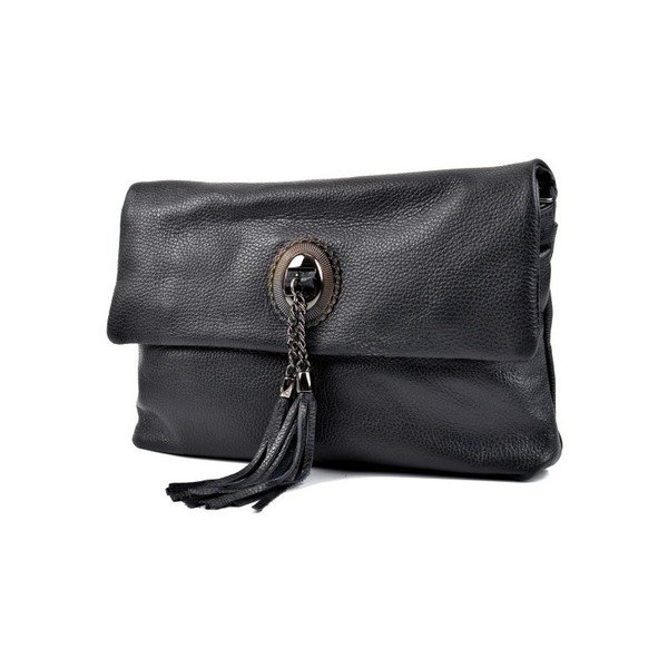 Czarna torebka skórzana crossbody Roberta M Elisa-image-1