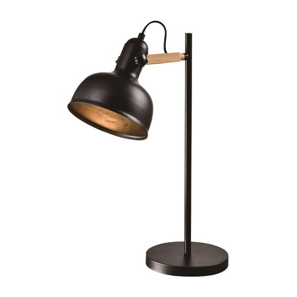 Czarna metalowa lampa stołowa (wysokość 56 cm) Reno – Candellux Lighting