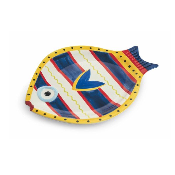 Zestaw 4 talerzy w kształcie rybek z dolomitu VDE Tivoli 1996 Sashimi Fish-image-4