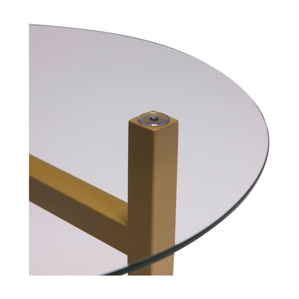 Okrągły stolik ze szklanym blatem ø 40 cm Elevate – Hübsch-image-4