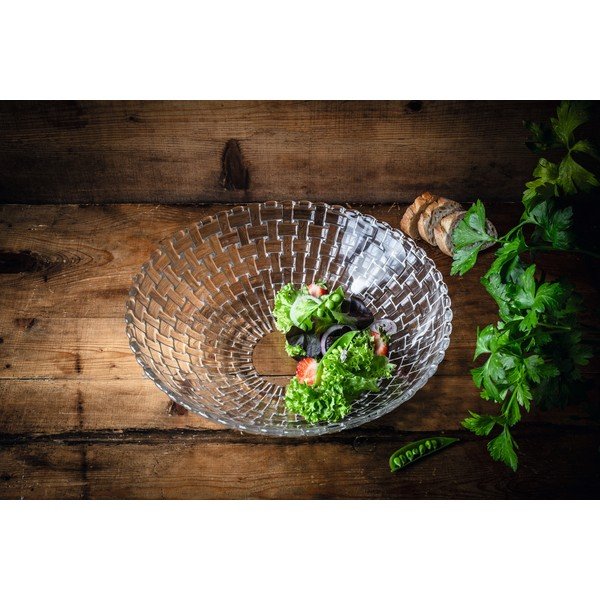 Salaterka ze szkła kryształowego Nachtmann Bossa Nova, ⌀ 30 cm-image-2