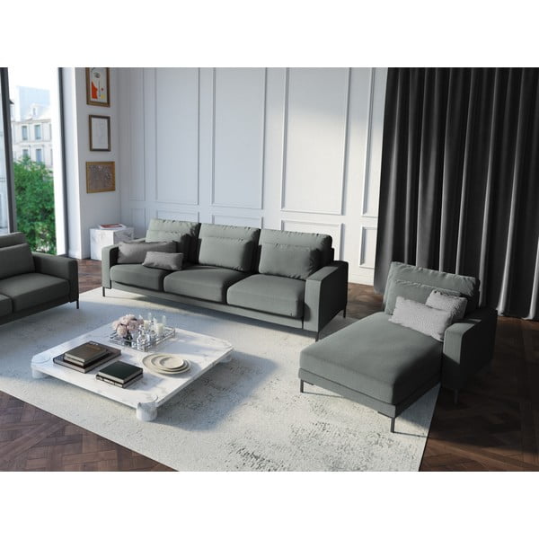 Szary szezlong Interieurs 86 Seine, prawostronny-image-1