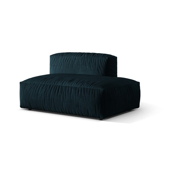Ciemnoniebieski aksamitny moduł sofy (prawostronny) Martina – Micadoni -image-1