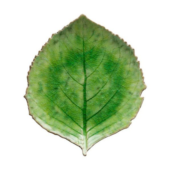 Zielony kamionkowy talerz Costa Nova Riviera, 19x22 cm