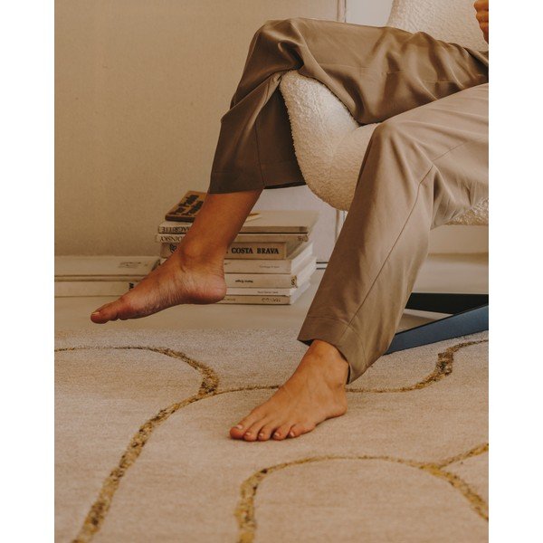 Beżowy dywan wełniany 160x230 cm Magin – Kave Home-image-1