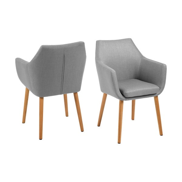 Jasnoszary fotel Actona Nora-image-3