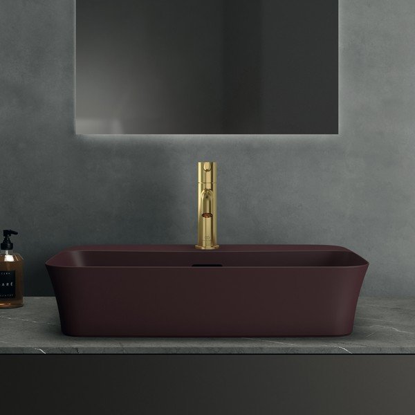 Bordowa ceramiczna umywalka 55x38 cm Ipalyss – Ideal Standard-image-1