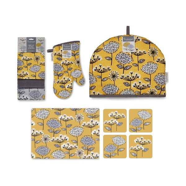 Zestaw tekstyliów kuchennych 13 szt. Retro Meadow – Cooksmart ®