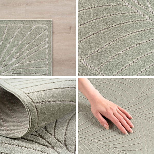 Zielony okrągły dywan odpowiedni na zewnątrz ø 120 cm Nova 1203 – Ayyildiz Carpets-image-2