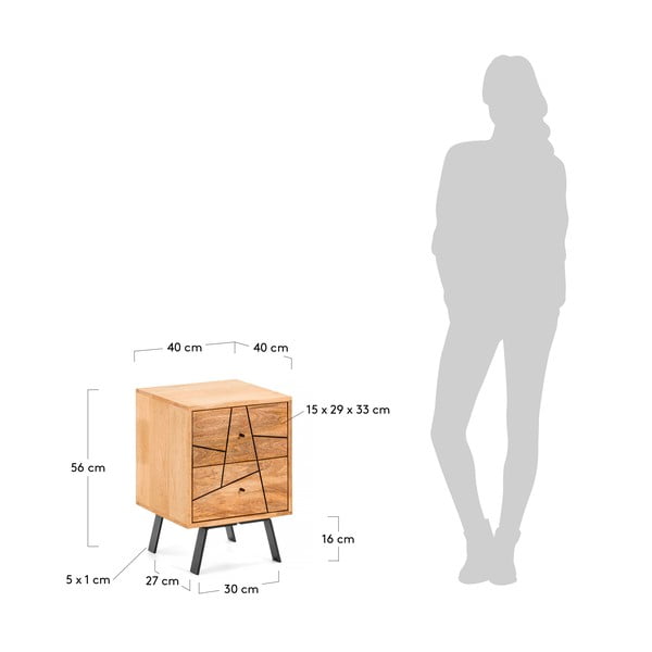 Szafka nocna z drewna mango Kave Home Balia-image-4
