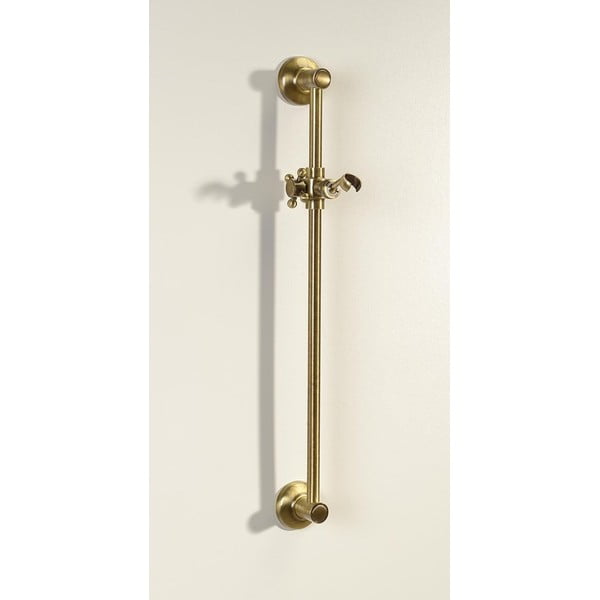 Ścienny drążek prysznicowy na słuchawkę z mosiądzu w kolorze brązu z suwakiem 67 cm Antea – Sapho-image-1