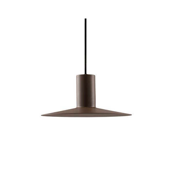 Brązowa aluminiowa lampa wisząca ze ściemniaczem ø 25 cm Evan – Jotex