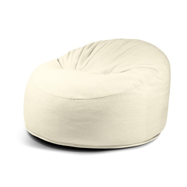Kremowy worek do siedzenia z materiału bouclé Om 110 – SLOWDOWN