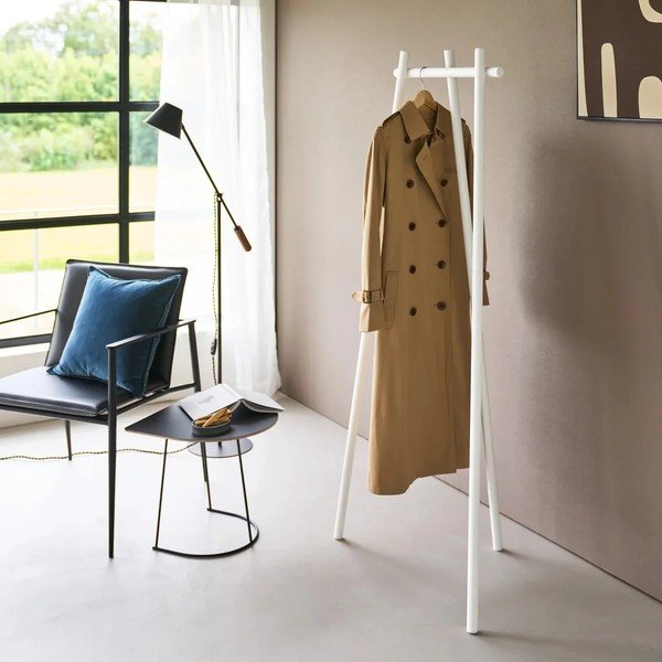 Biały metalowy wieszak 43x153,5 cm Tower Tri-Post – YAMAZAKI-image-1