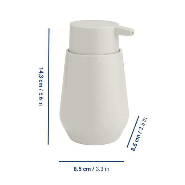 Kremowy plastikowy dozownik do mydła 360 ml Vara – Allstar-image-1