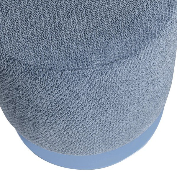 Jasnoniebieski puf z materiału bouclé Islen – WOOOD-image-2