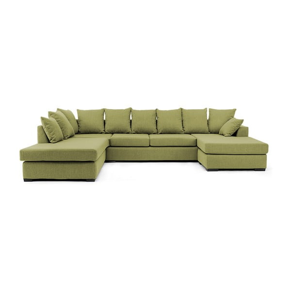 Zielona sofa narożna Vivonita Linus
