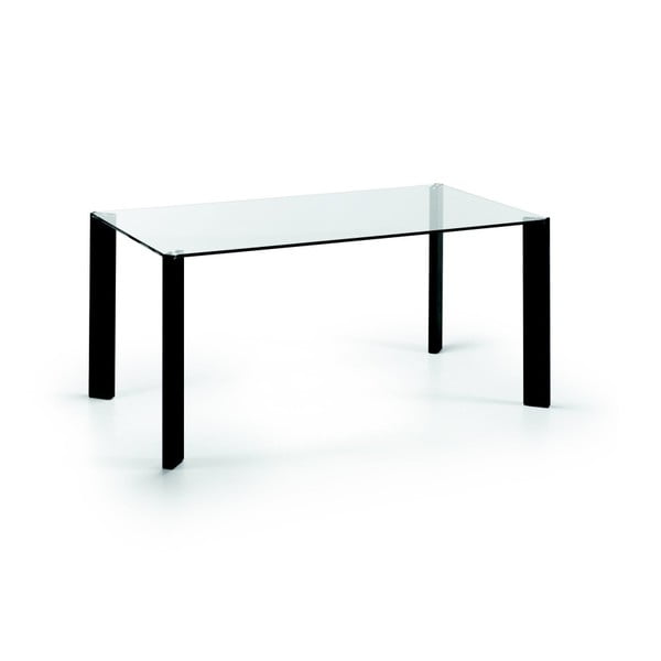 Stół do jadalni Corner, 160x90cm, czarne nogi