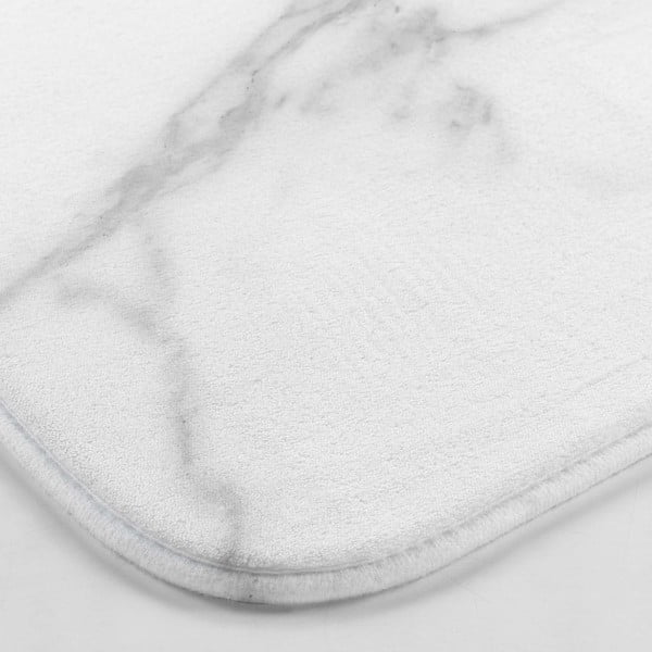 Biało-szary dywanik łazienkowy do WC 45x45 cm Marbre – douceur d'intérieur-image-2