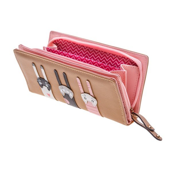 Damska portmonetka Free Cat, brązowa-image-1