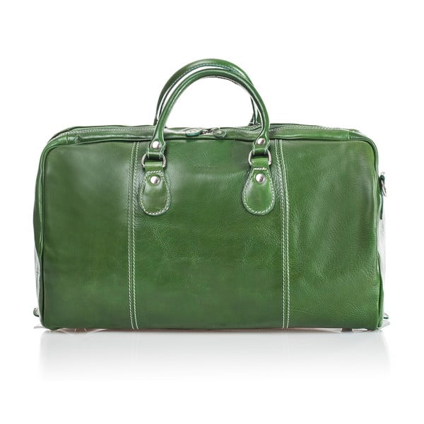 Zielona skórzana torba podróżna Medici of Florence Enrico