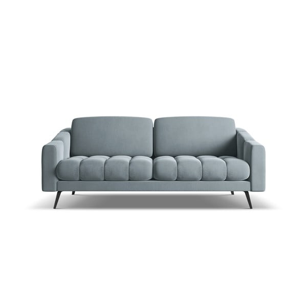 Jasnoniebieska aksamitna sofa 202 cm Nalu – Makamii