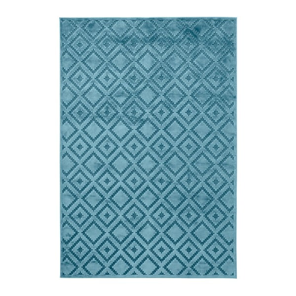 Niebieski dywan z wiskozy Mint Rugs Iris, 80x125 cm