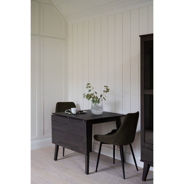 Rozkładany stół z litego drewna dębowego 80x80 cm Filippa – Rowico-image-1