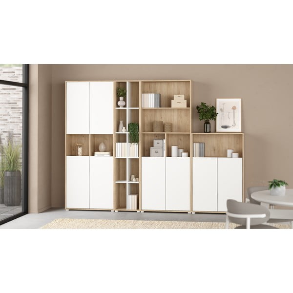 Regał w dekorze dębu 80x124 cm Sign – Tvilum-image-1