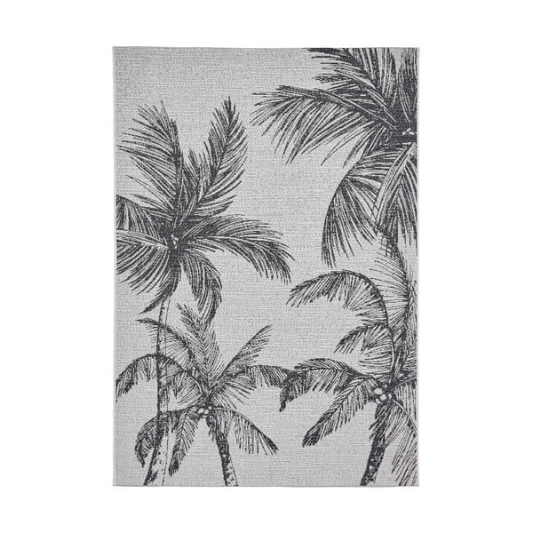 Czarno-kremowy dywan odpowiedni na zewnątrz 120x170 cm Miami – Think Rugs