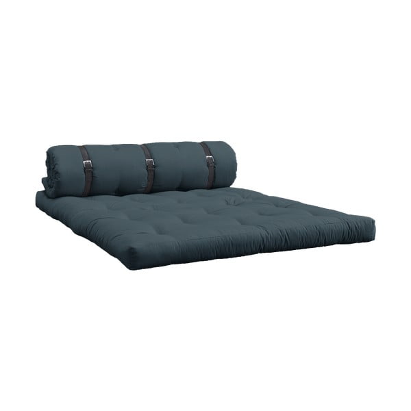 Sofa rozkładana z niebieskim obiciem Karup Design Buckle Up Petrol Blue-image-3